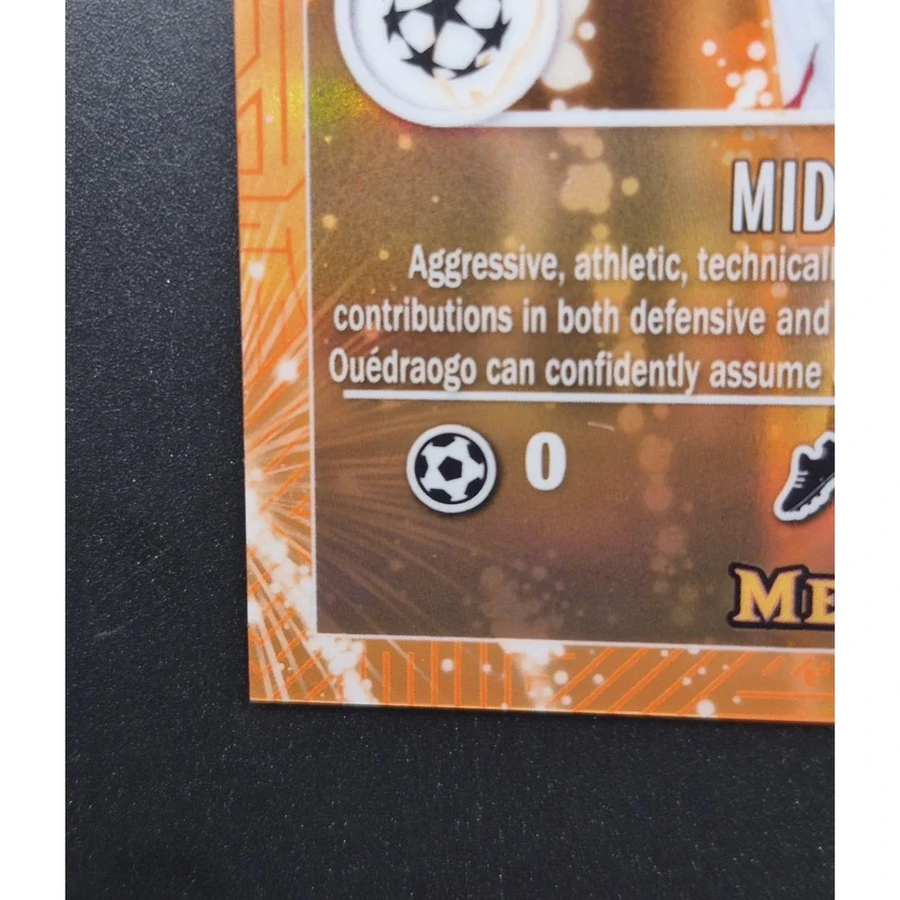 2025 Topps Merlin Collection Assan Ouedraogo #MG-37 Super Rare Orange /25 (RC)